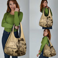 Gulf Of Mexico Vintage Map Est.1550 Grocery Bag