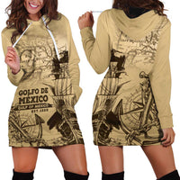 Gulf Of Mexico Vintage Map Est.1550 Hoodie Dress