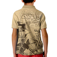 Gulf Of Mexico Vintage Map Est.1550 Kid Polo Shirt