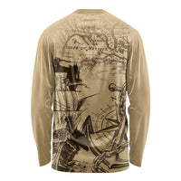Gulf Of Mexico Vintage Map Est.1550 Long Sleeve Shirt