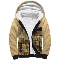 Gulf Of Mexico Vintage Map Est.1550 Sherpa Hoodie