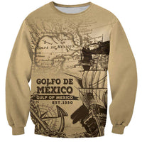 Gulf Of Mexico Vintage Map Est.1550 Sweatshirt