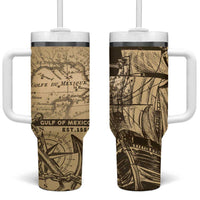Gulf Of Mexico Vintage Map Est.1550 Tumbler With Handle