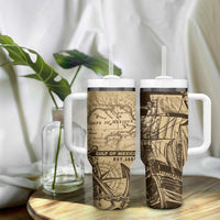 Gulf Of Mexico Vintage Map Est.1550 Tumbler With Handle