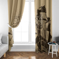 Gulf Of Mexico Vintage Map Est.1550 Window Curtain