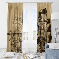 Gulf Of Mexico Vintage Map Est.1550 Window Curtain