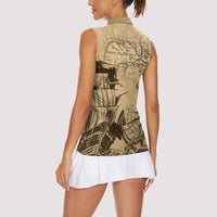 Gulf Of Mexico Vintage Map Est.1550 Women Sleeveless Polo Shirt