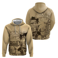 Gulf Of Mexico Vintage Map Est.1550 Zip Hoodie
