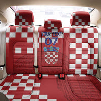 Croatia Football 2025 Custom Back Car Seat Cover Red Hrvatska Kockasti - Pula Arena