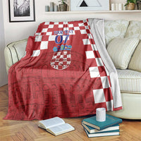 Croatia Football 2025 Custom Blanket Red Hrvatska Kockasti - Pula Arena