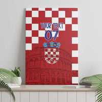 Croatia Football 2025 Custom Canvas Wall Art Red Hrvatska Kockasti - Pula Arena