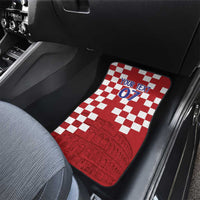 Croatia Football 2025 Custom Car Mats Red Hrvatska Kockasti - Pula Arena
