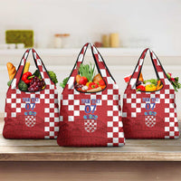 Croatia Football 2025 Custom Grocery Bag Red Hrvatska Kockasti - Pula Arena