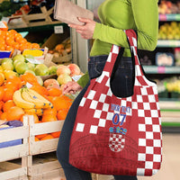 Croatia Football 2025 Custom Grocery Bag Red Hrvatska Kockasti - Pula Arena
