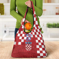 Croatia Football 2025 Custom Grocery Bag Red Hrvatska Kockasti - Pula Arena