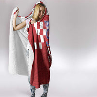 Croatia Football 2025 Custom Hooded Blanket Red Hrvatska Kockasti - Pula Arena