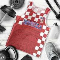 Croatia Football 2025 Custom Men Tank Top Red Hrvatska Kockasti - Pula Arena