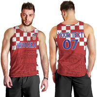 Croatia Football 2025 Custom Men Tank Top Red Hrvatska Kockasti - Pula Arena