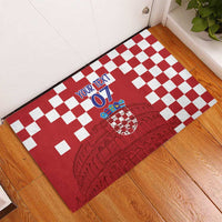 Croatia Football 2025 Custom Rubber Doormat Red Hrvatska Kockasti - Pula Arena
