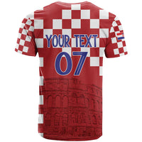Croatia Football 2025 Custom T Shirt Red Hrvatska Kockasti - Pula Arena