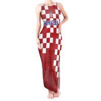 Croatia Football 2025 Custom Tank Maxi Dress Red Hrvatska Kockasti - Pula Arena