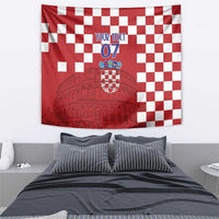 Croatia Football 2025 Custom Tapestry Red Hrvatska Kockasti - Pula Arena