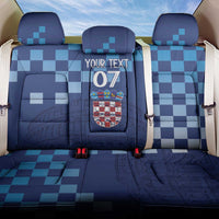 Croatia Football 2025 Custom Back Car Seat Cover Blue Hrvatska Kockasti - Pula Arena