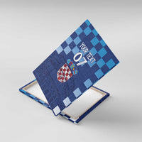 Croatia Football 2025 Custom Canvas Wall Art Blue Hrvatska Kockasti - Pula Arena