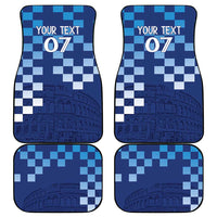 Croatia Football 2025 Custom Car Mats Blue Hrvatska Kockasti - Pula Arena