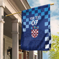 Croatia Football 2025 Custom Garden Flag Blue Hrvatska Kockasti - Pula Arena