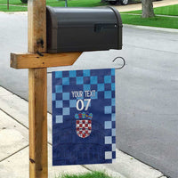 Croatia Football 2025 Custom Garden Flag Blue Hrvatska Kockasti - Pula Arena