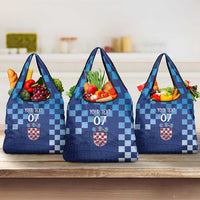 Croatia Football 2025 Custom Grocery Bag Blue Hrvatska Kockasti - Pula Arena