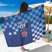 Croatia Football 2025 Custom Sarong Blue Hrvatska Kockasti - Pula Arena