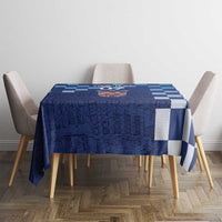 Croatia Football 2025 Custom Tablecloth Blue Hrvatska Kockasti - Pula Arena