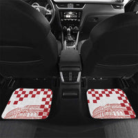 Croatia Football 2025 Custom Car Mats White Hrvatska Kockasti - Pula Arena