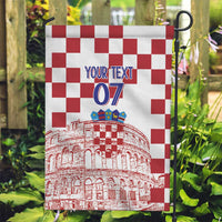 Croatia Football 2025 Custom Garden Flag White Hrvatska Kockasti - Pula Arena