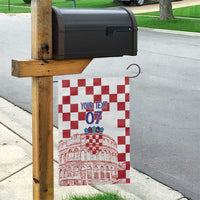 Croatia Football 2025 Custom Garden Flag White Hrvatska Kockasti - Pula Arena