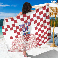 Croatia Football 2025 Custom Sarong White Hrvatska Kockasti - Pula Arena