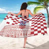 Croatia Football 2025 Custom Sarong White Hrvatska Kockasti - Pula Arena