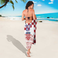 Croatia Football 2025 Custom Sarong White Hrvatska Kockasti - Pula Arena