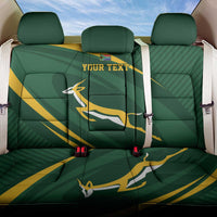 Personalized South Africa Rugby Bokke Back Car Seat Cover Minimalism Style