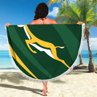 Personalized South Africa Rugby Bokke Beach Blanket Minimalism Style