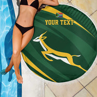 Personalized South Africa Rugby Bokke Beach Blanket Minimalism Style