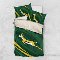 Personalized South Africa Rugby Bokke Bedding Set Minimalism Style