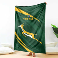 Personalized South Africa Rugby Bokke Blanket Minimalism Style