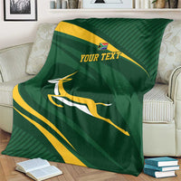 Personalized South Africa Rugby Bokke Blanket Minimalism Style