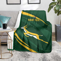 Personalized South Africa Rugby Bokke Blanket Minimalism Style