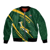 Personalized South Africa Rugby Bokke Bomber Jacket Minimalism Style