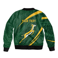 Personalized South Africa Rugby Bokke Bomber Jacket Minimalism Style