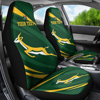 Personalized South Africa Rugby Bokke Car Seat Cover Minimalism Style
